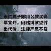 永仁男子挪用公款买彩票宣判，因赌博欲望付出代价，法律严惩不贷！