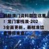 最新澳门资料都在这里！龙门客栈澳-2023全面更新，最精准信息等你来查！