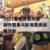 2021春晚背景大屏制作费用与影视票房回暖分析