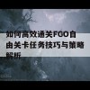 如何高效通关FGO自由关卡任务技巧与策略解析