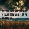 想找黑马官网的电话吗？这里帮你搞定！黑马官网电话。