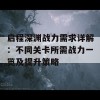 启程深渊战力需求详解：不同关卡所需战力一览及提升策略