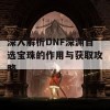 深入解析DNF深渊自选宝珠的作用与获取攻略