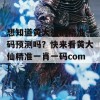 想知道黄大仙的精准一码预测吗？快来看黄大仙精准一肖一码com！