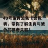 49号生肖波色卡合数表，带你了解生肖与波色的神奇关联！