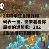 2023年生肖排行和码表一览，快来看看你属啥的运势吧！2023生肖排码表图图表