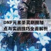 DNF元素圣灵刷图加点与实战技巧全面解析