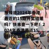 想知道2024年香港最近的15期开奖结果吗？快来查一下吧！2024年香港最近15期开奖结果查询