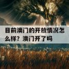 目前澳门的开放情况怎么样？澳门开了吗