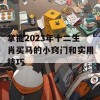 掌握2023年十二生肖买马的小窍门和实用技巧