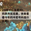 2024十二生肖49码表开奖结果，快来看看今年的中奖号码是什么吧！