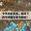 今天的彩民乐，阳光下的号码图分享与解析！