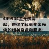 449944金光佛网站，带你了解更多金光佛的相关资讯和服务！