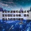 梦幻手游普陀山加点与宝石搭配全攻略，提升战斗力的技巧解析