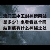 澳门王中王封神榜网站是多少？来看看这个网站到底有什么神秘之处！