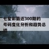 七星彩最近300期的号码变化分析和趋势总结