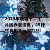 2024年最新十二生肖图表看这里，49种生肖形象一网打尽！