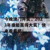 今晚澳门开奖，2023年谁能赢得大奖？快来看看吧！