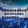 深渊宠物装备选择指南：提升DNF玩家战斗能力的关键技巧