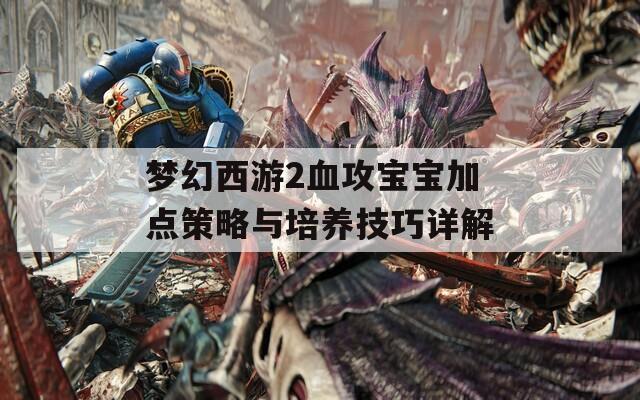 梦幻西游2血攻宝宝加点策略与培养技巧详解