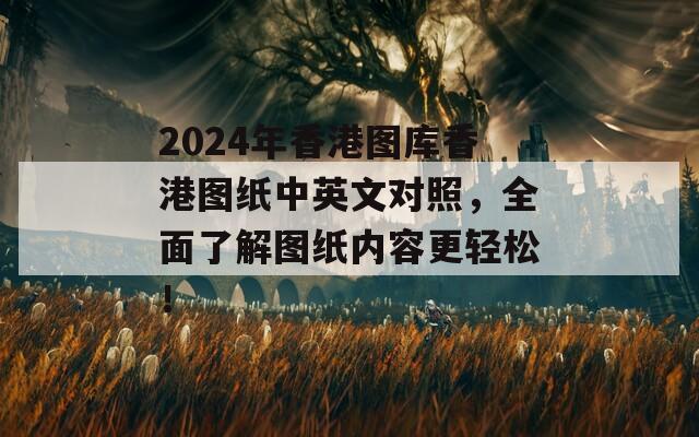 2024年香港图库香港图纸中英文对照，全面了解图纸内容更轻松！