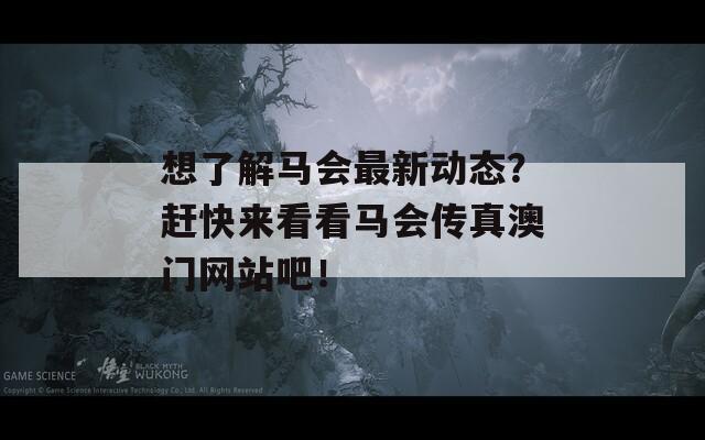 想了解马会最新动态？赶快来看看马会传真澳门网站吧！