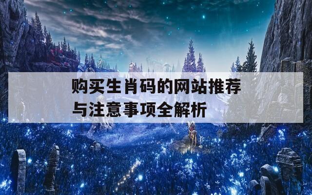 购买生肖码的网站推荐与注意事项全解析