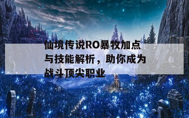 仙境传说RO暴牧加点与技能解析，助你成为战斗顶尖职业