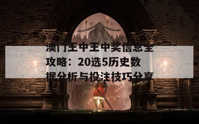 澳门王中王中奖信息全攻略：20选5历史数据分析与投注技巧分享