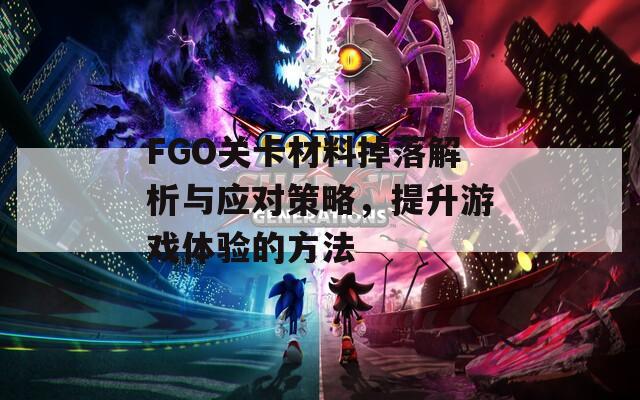 FGO关卡材料掉落解析与应对策略，提升游戏体验的方法