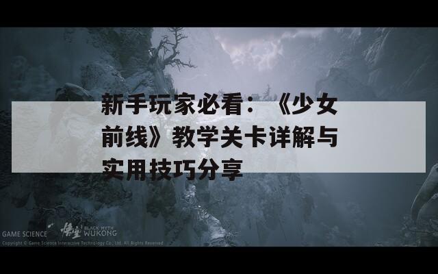 新手玩家必看：《少女前线》教学关卡详解与实用技巧分享