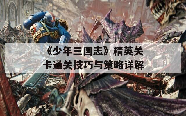 《少年三国志》精英关卡通关技巧与策略详解