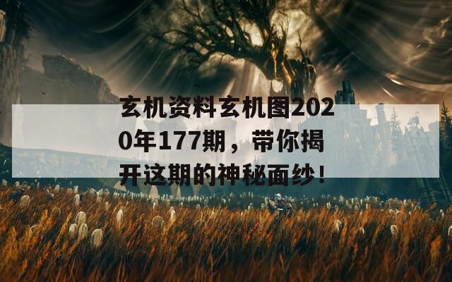 玄机资料玄机图2020年177期，带你揭开这期的神秘面纱！